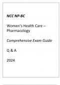 NCC NP-BC Women's Health Care (Pharmacology) Comprehensive Exam Guide 2024