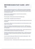 MIDTERM EXAM STUDY GUIDE - APHY 102&period;