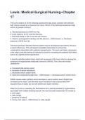 Lewis&lowbar; Medical-Surgical Nursing~Chapter 17&period;