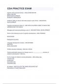 CDA PRACTICE EXAM&period;