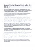 Lewis's Medical-Surgical Nursing Ch&period; 55&comma; 58&comma; 60&comma; 61&period;
