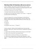 Med-Surg Final ATI Questions with correct answers