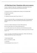 ATI Med Surg Exam 3 Questions with correct answers