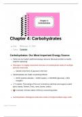 NUTR 132 Chapter 4: Carbohydrates Notes