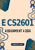 ECS2601 Assignment 4 2024