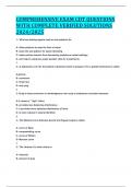 COMPREHENSIVE EXAM CDT QUESTIONS WITH COMPLETE VERIFIED SOLUTIONS 2024&sol;2025