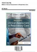 Test Bank for Wilkins Clinical Assessment in Respiratory Care, 9th Edition by Al Heuer, 9780323696999, Covering Chapters 1-21 | Includes Rationales