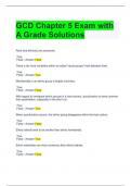GCD Chapter 5 Exam with A Grade Solutions