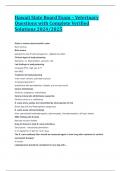 Hawaii State Board Exam &ndash; Veterinary Questions with Complete Verified Solutions 2024&sol;2025