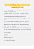 Ryanair Initial Topic 5 Exam Questions and Answers 100% Pass