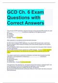 GCD Ch. 6 Exam Questions with Correct Answers 