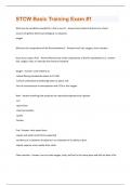 STCW Basic Training Exam #1 Questions And Answers Graded A+