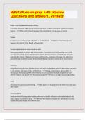 NBSTSA exam prep 1-40&colon; Review  Questions and answers&comma; verified&sol;&lbrack;LATEST EXAM UPDATES&rsqb;