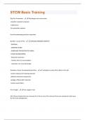 STCW Basic Training Questions And Answers Graded A+