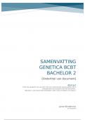 Samenvatting Genetica I (bach 2, ) 
