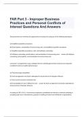 FAR Part 3 - Improper Business Practices and Personal Conflicts of Interest Questions And Answers