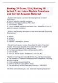 Barkley 3P Exam 2024 | Barkley 3P  Actual Exam Latest Update Questions  and Correct Answers Rated A+