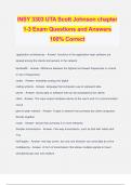 INSY 3303 UTA Scott Johnson chapter 1-3 Exam Questions and Answers 100% Correct
