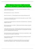 DMV Written Test CA &vert; 100&percnt; Correct Answers &vert; Verified &vert; Latest 2024 Version