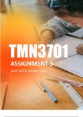 TMN3701 Assignment 3 Due 28 May 2024