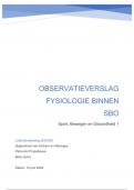 Voorbeeldverslag SBG1: Observatieverslag fysiologie binnen SBO (HAN ALO)