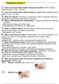 Pediatrics Exam 2