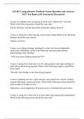 ATI RN Comprehensive Predictor Exam Questions and Answers NGN Test Bank &lpar;self-Assessment Document&rpar;
