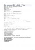 Management CH&period; 9&comma; 10&comma; & 11 Test