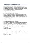 NURS347 Final Health Assmnt