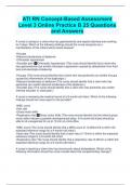 ATI RN Concept-Based Assessment Level 3 Online Practice B 25 Questions and Answers