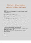FCA Mock 1 v2 Exam Questions And Answers &lpar;Updated And Verified&rpar;