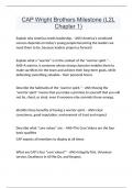 CAP Wright Brothers Milestone &lpar;L2L Chapter 1&rpar; Questions and answers latest update