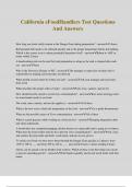 California eFoodHandlers Test Questions And Answers