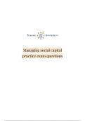 Practice questions - Managing social capital (760040-B-6)
