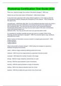 Photoshop Certification Test Guide 2024