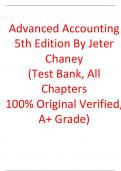 Test Bank For Advanced Accounting 5th Edition  Jeter Chaney