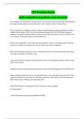 CTP Practice Exam with complete questions and answers