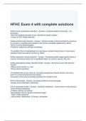 HFHC Exam 4 with complete solutions
