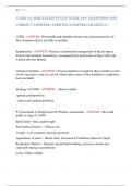 CLINICAL SIMULATION STUDY GUIDE 300&plus; QUESTIONS AND  CORRECT ANSWERS &lpar;VERIFIED ANSWERS&rpar; &vert;GRADED A&plus;