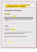 NPTE MODALITIES PRACTICE QUESTIONS & ANSWERS&comma; 100&percnt; ACCURATE&comma; GRADED A&plus;&sol;&lbrack;LATEST EXAM UPDATES&rsqb;