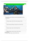 Naui Basic Diver Practice Quiz Latest Update 2024-2025 Actual Exam 150+ Questions and 100% Verified Correct Answers Guaranteed A+