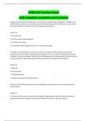 AFSB 151 Practice Exam with complete questions and answers