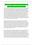 AFSB 151 - Application Questions &lpar;Chapters 1-8&rpar; with complete questions and answers