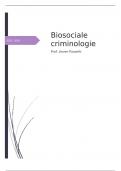 Samenvatting Biolosociale Criminologie