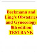 Beckmann and Ling's Obstetrics and Gynecology 8th edition TESTBANK
