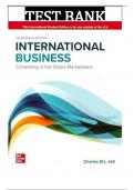 Test Bank For International Business Competing in the Global Marketplace, 14th Edition By Charles Hill ISBN :9781265038540|COMPLETE TESTBANK| Guide A+