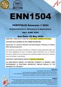 ENN1504 MAY JUNE PORTFOLIO (COMPLETE ANSWERS) Semester 1 2024 - DUE 22 May 2024