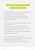 BIOL 1301 Chapter 8 Review 2024 Questions and Answers