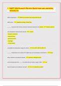 NUFT 204 EXAM &num;1 REVIEW QUESTIONS AND ANSWERS&comma; GRADED A&plus;&lbrack;LATEST EXAM UPDATES&rsqb;