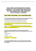 NUR 2989 CAPSTONE PROCTORED MODULE 7 ATI CAPSTONE QUIZ WITH ACTUAL QUESTIONS AND VERIFIED SOLUTIONS&sol;A&plus; GRADED